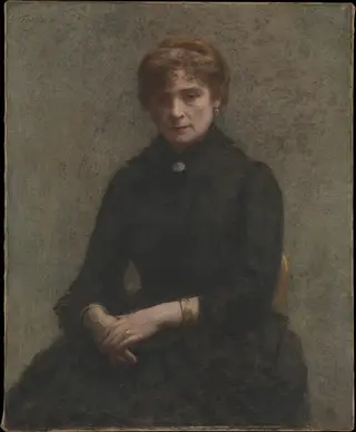 Portrait of a Woman, by Henri Fantin-Latour, oil, 1893