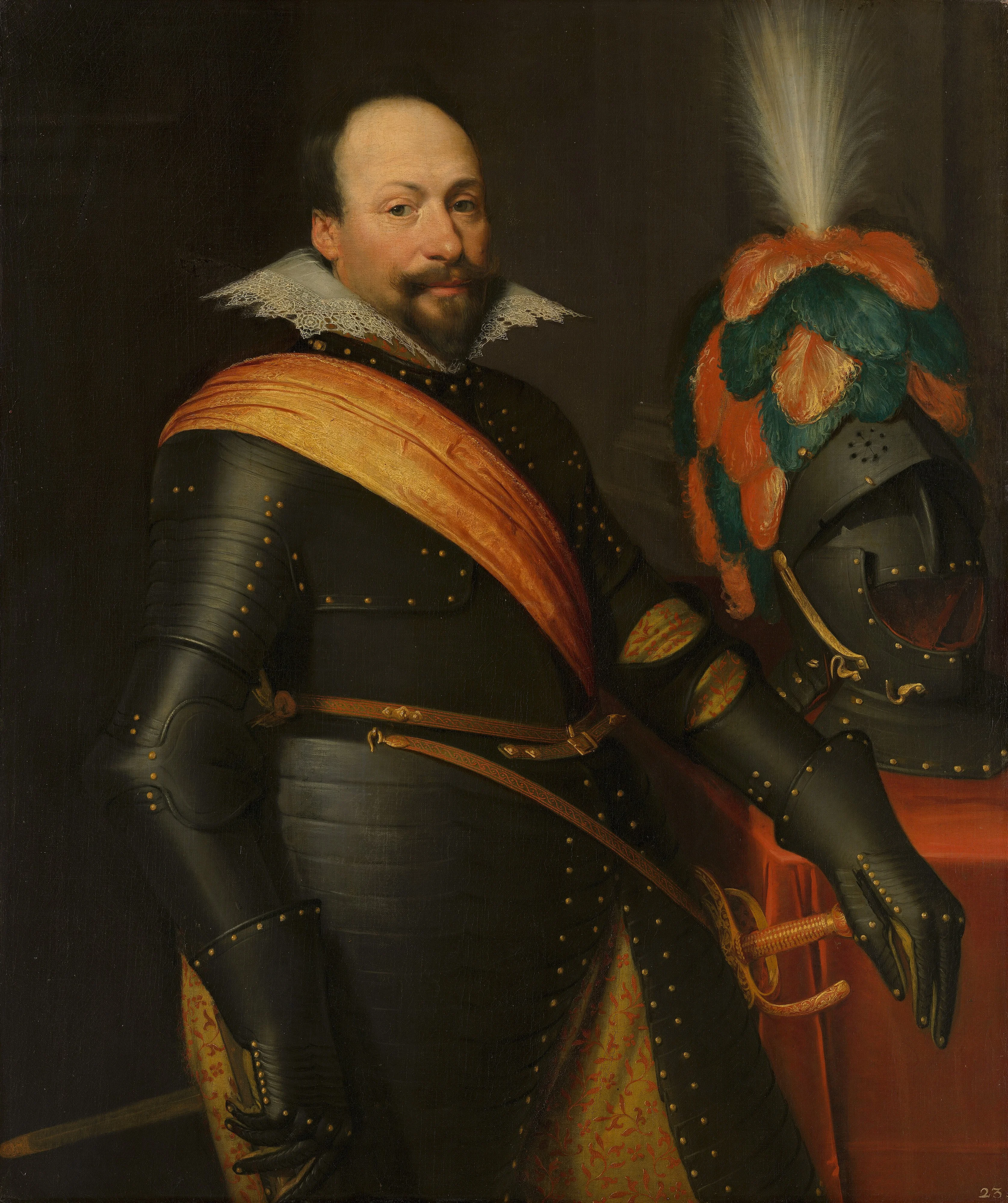Portrait of Daniël de Hertaing, detail