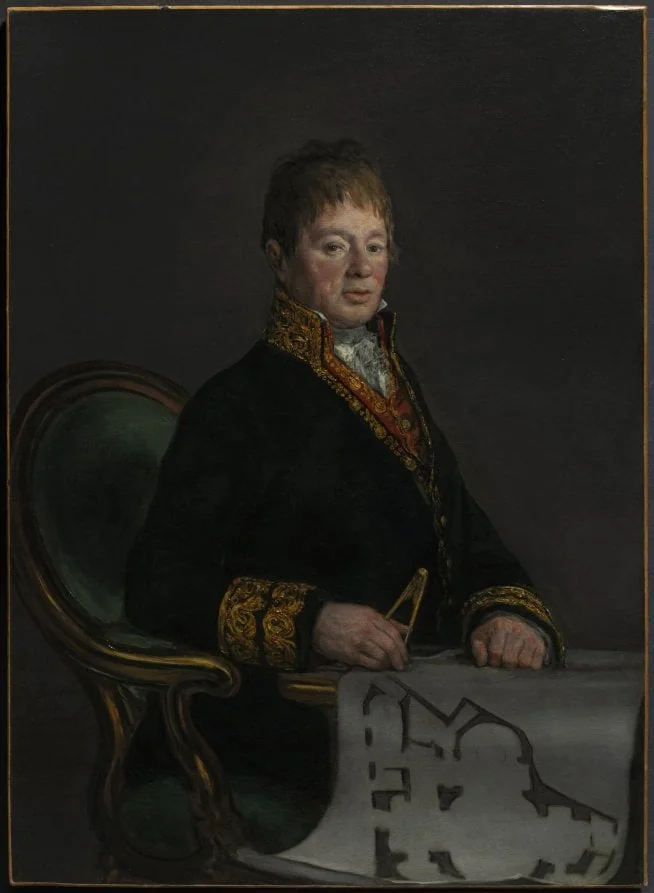 Portrait of Don Juan Antonio Cuervo, detail