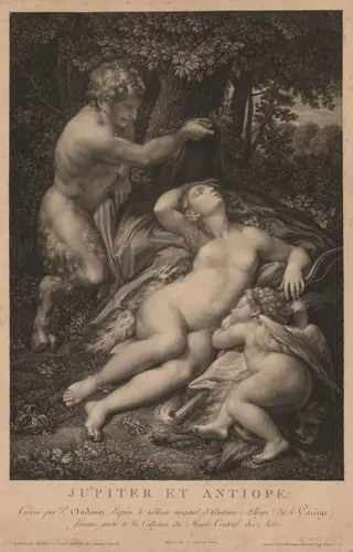Jupiter and Antiope, by Pierre Audouin, 1801