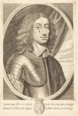 François de Beauvillier, by Michel Lasne, ink, 1656