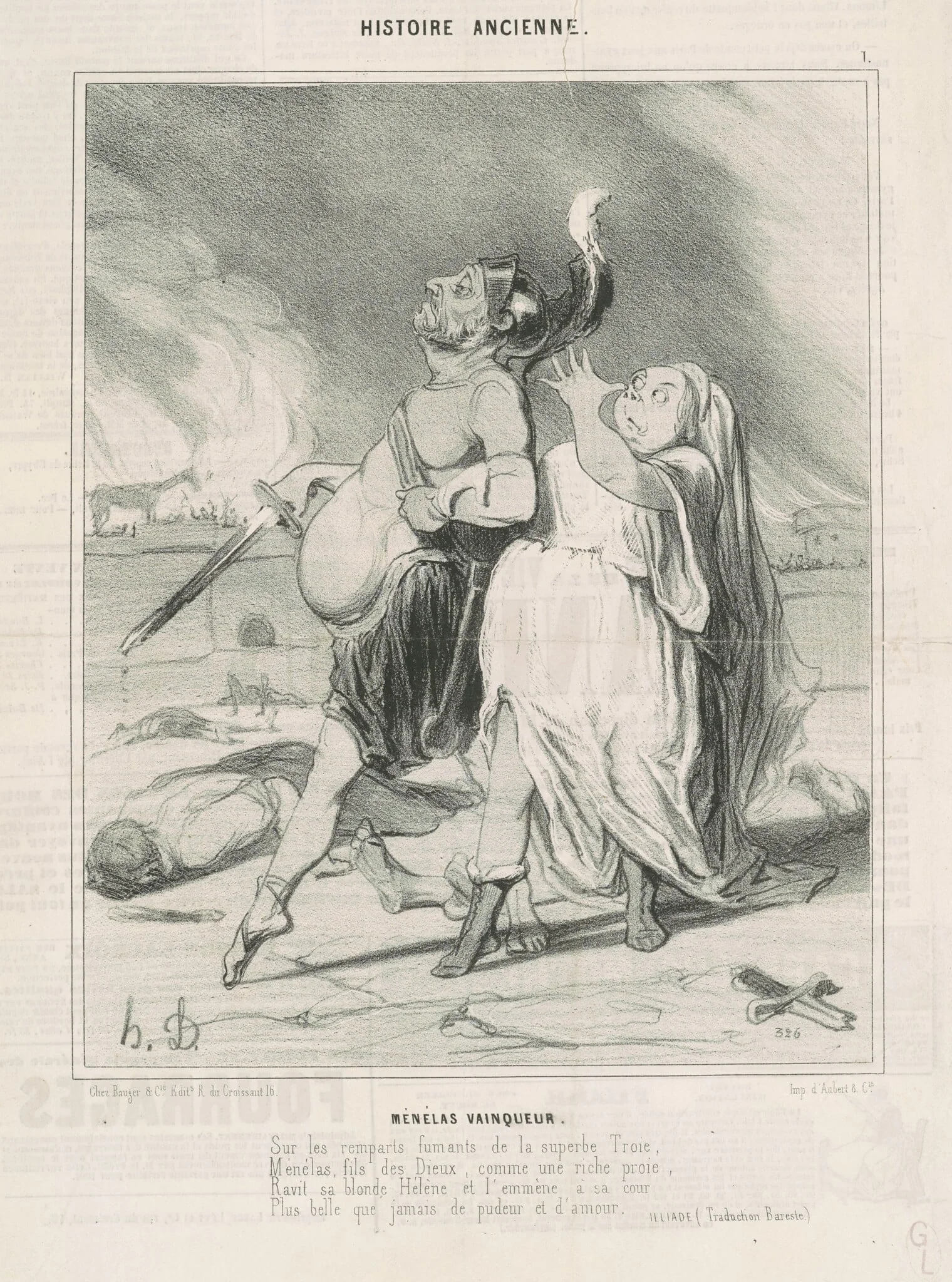 Ménélas vainqueur, detail