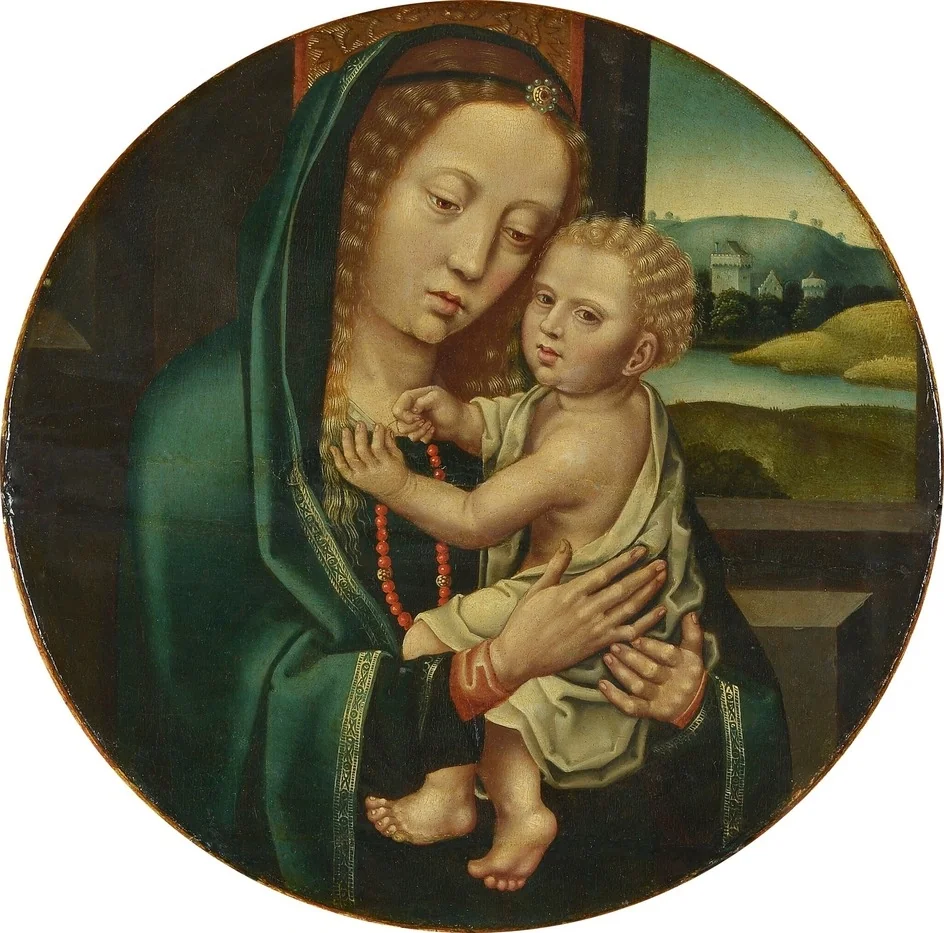 The Virgin and Child, detail