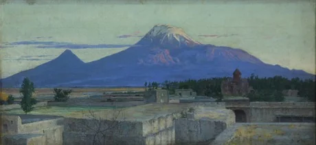 Mounth Ararat from Ejmiadzin, detail