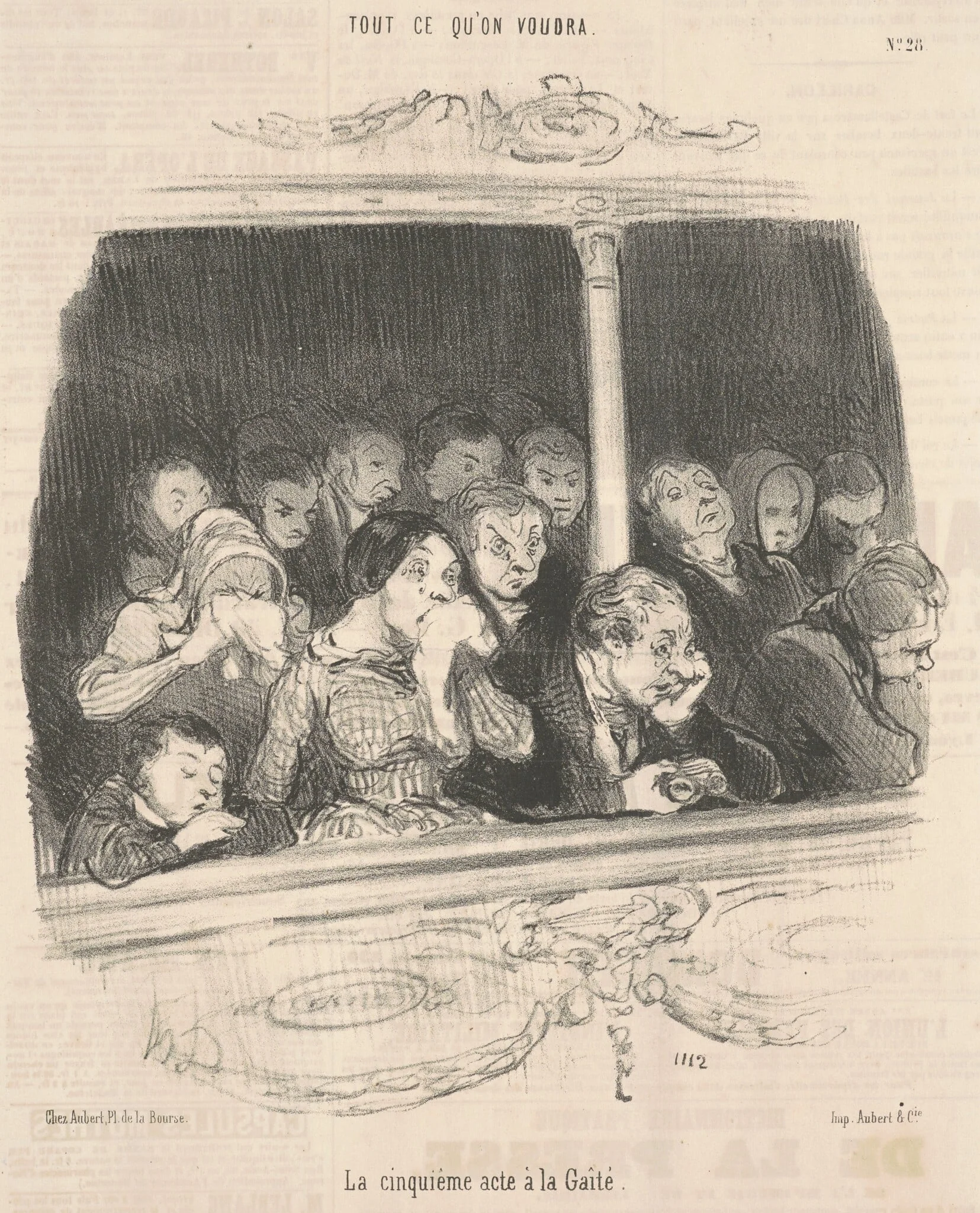 La cinquième acte a la gaité, detail