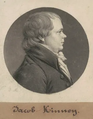 Jacob Kinney, by Charles B. J. Févret de Saint-Mémin, ink, 1808
