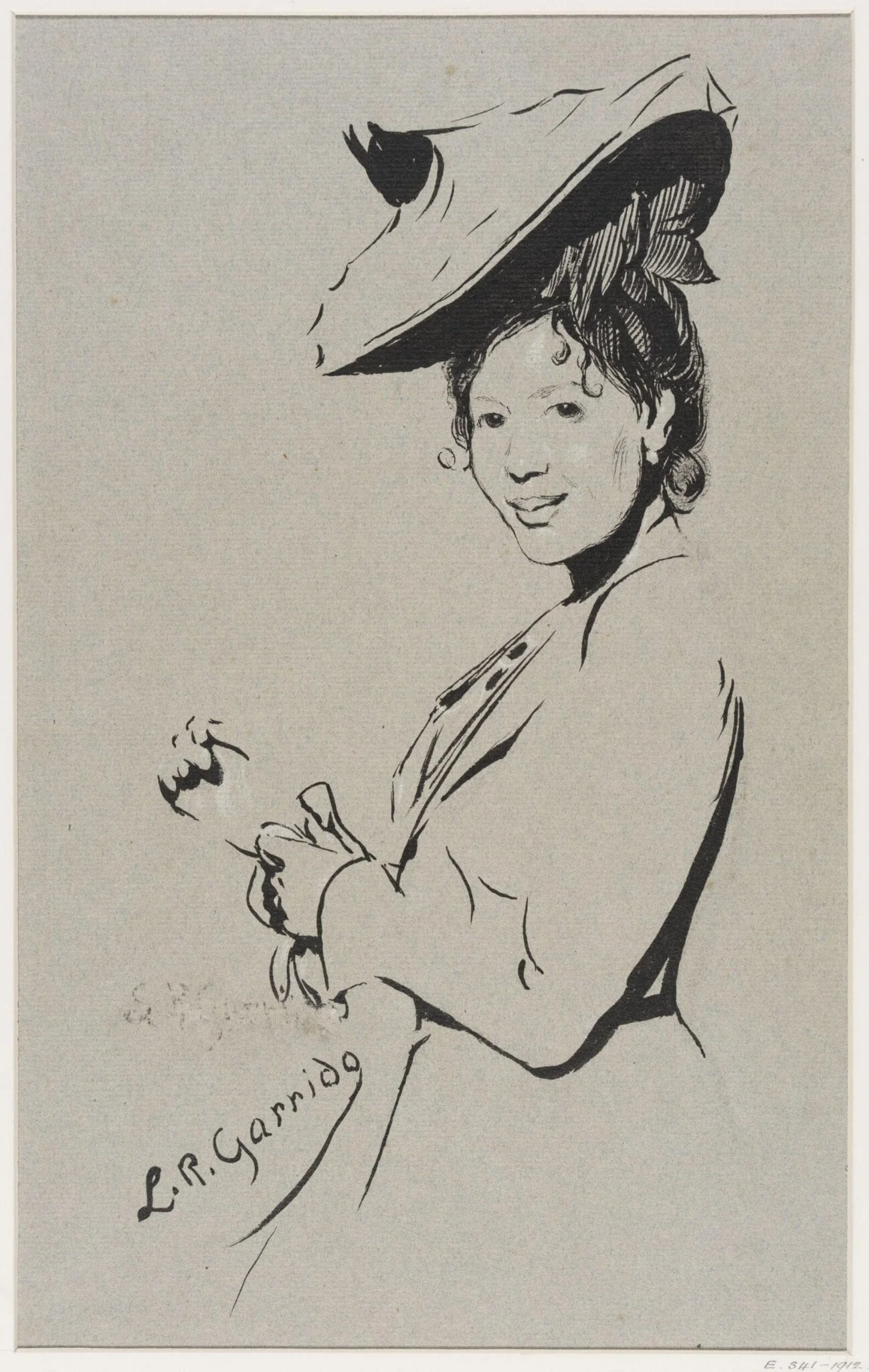 La Dame aux Gants., detail