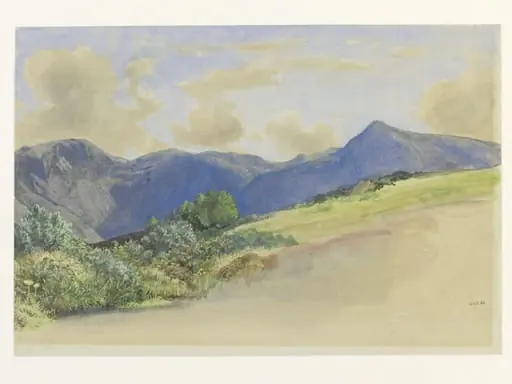Goat fell, Isle of Arran, by William Dyce, watercolor, 1859