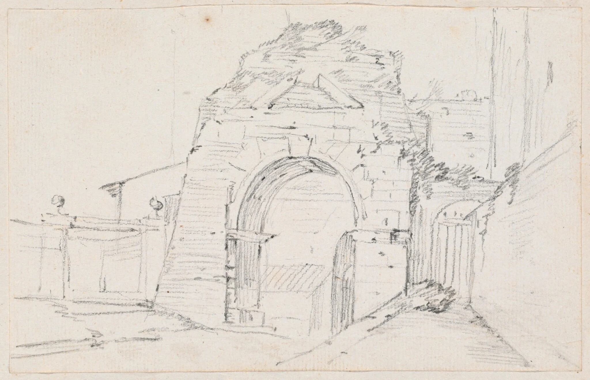 Arch of Drusus near the Appian Way, detail