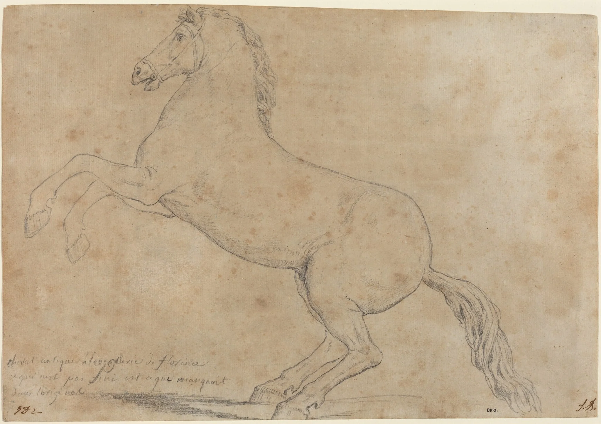 An Antique Sculpture of a Horse, detail