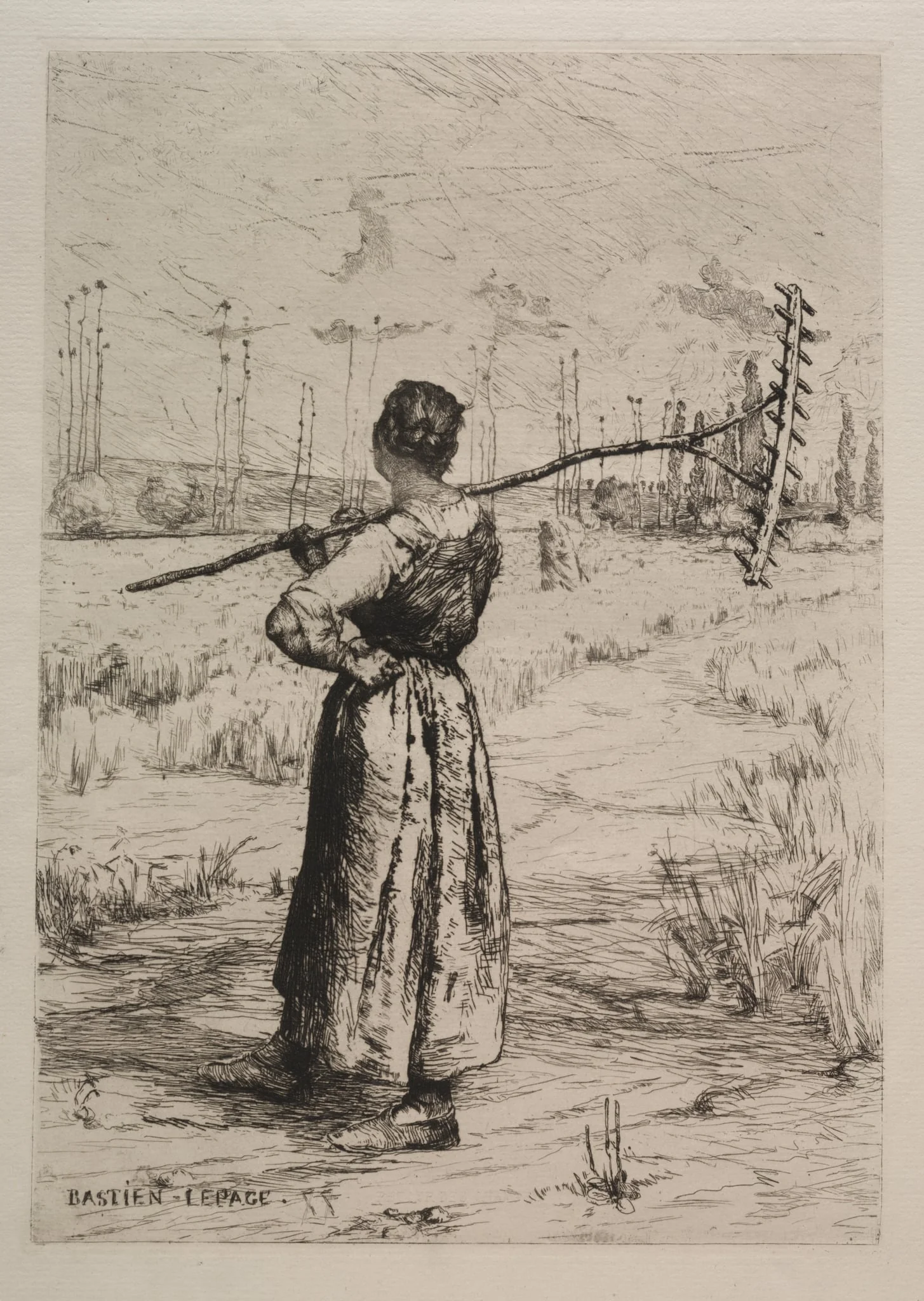 Retour des champs, detail