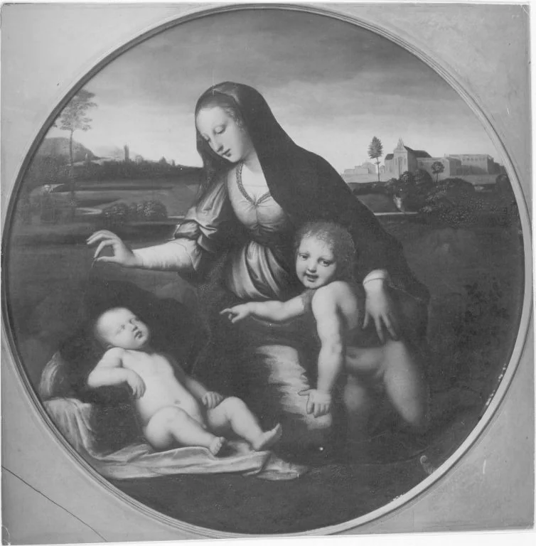 Madonna mit dem Schleier (Kopie nach), detail