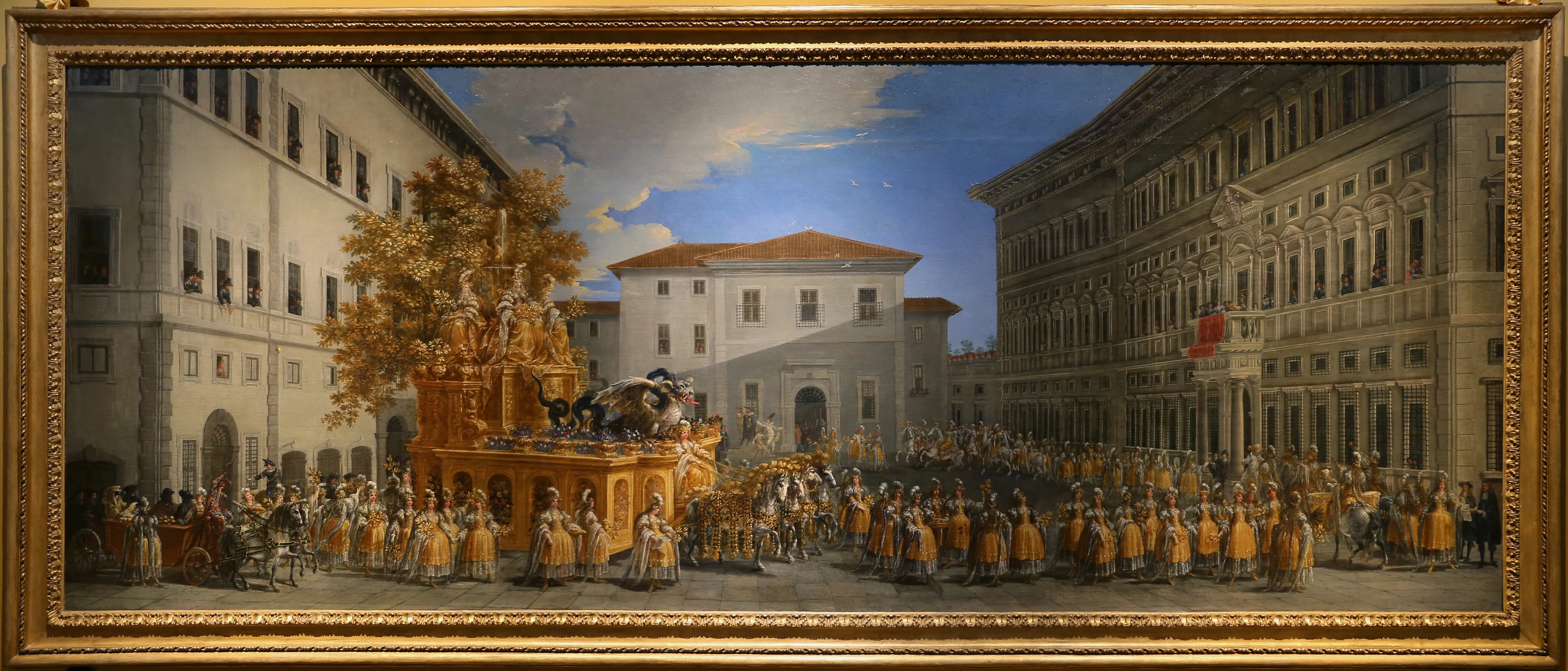Procession of the Prince Giovanni Battista Borghese for the 1664 Carnival of Rome, detail