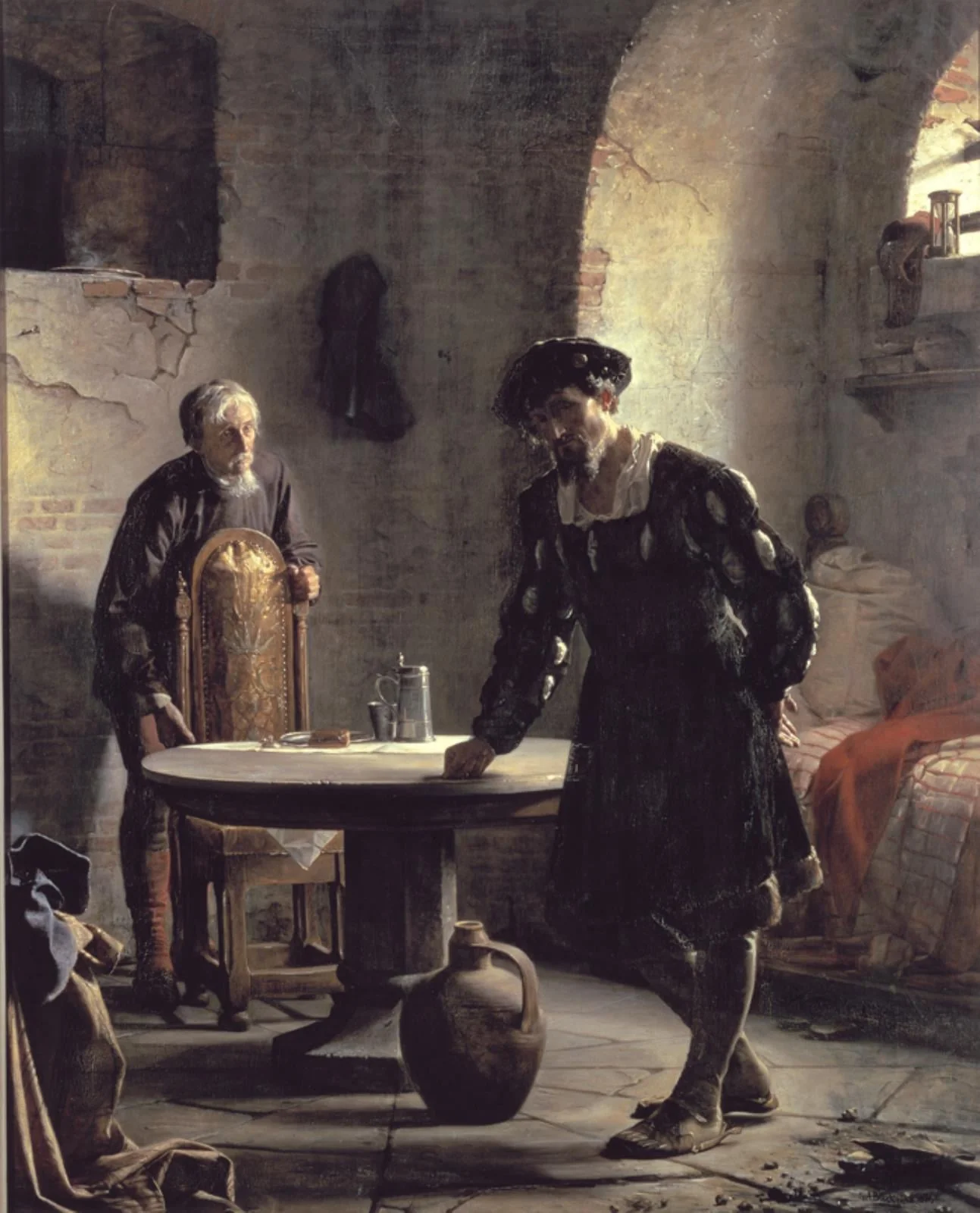 King Christian II in Prison, detail