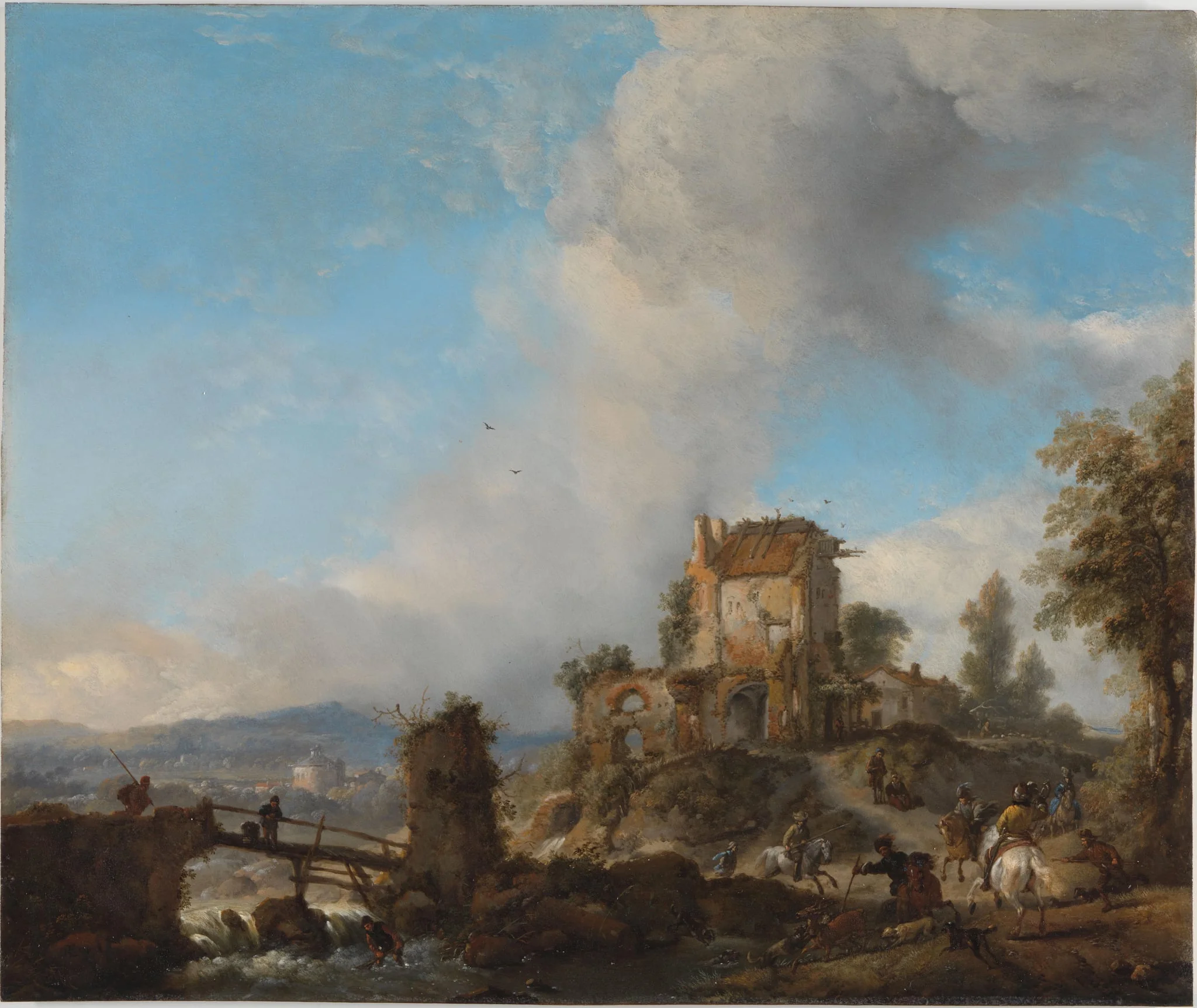The Stag Hunt, detail