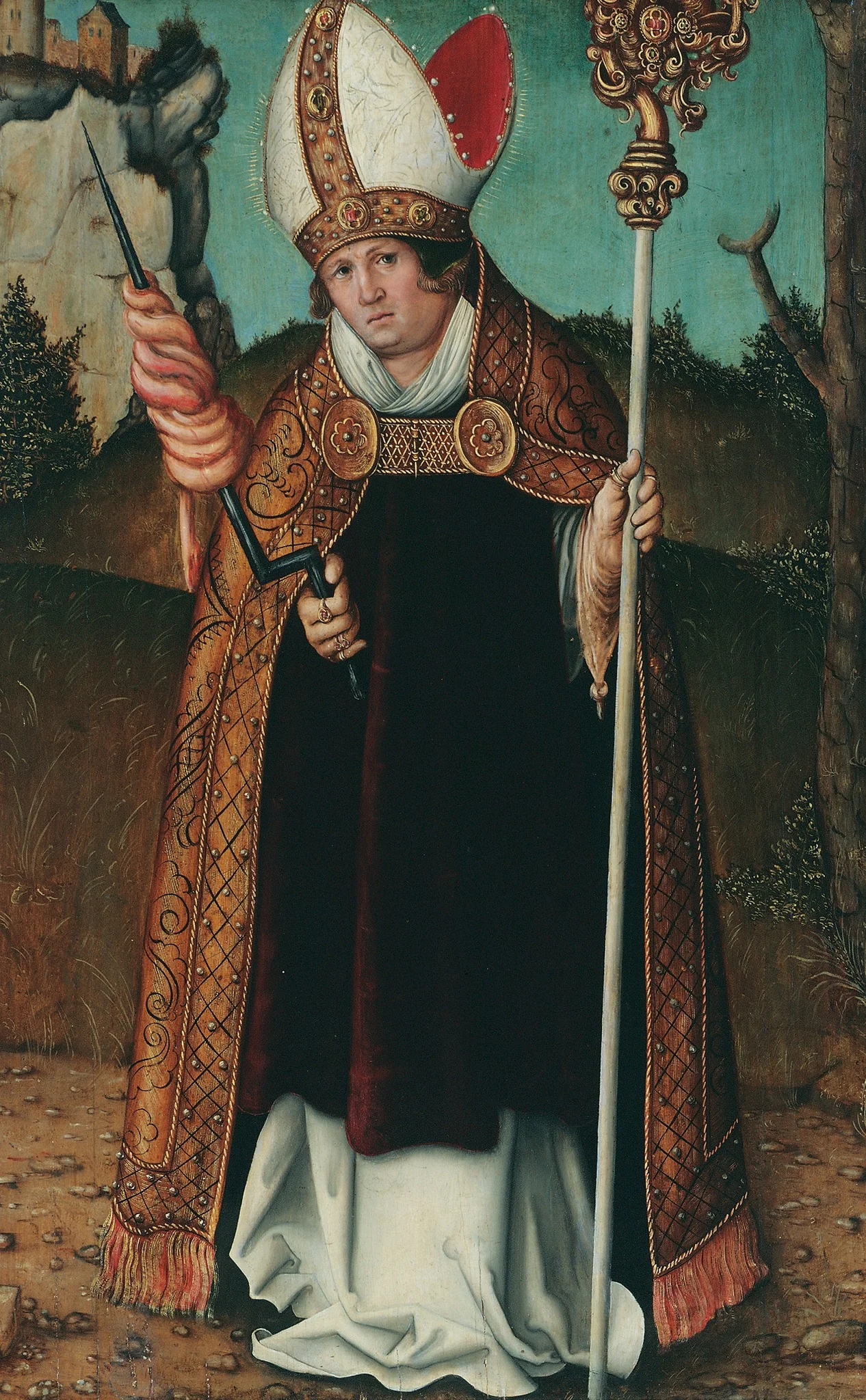 Saint Erasmus, detail
