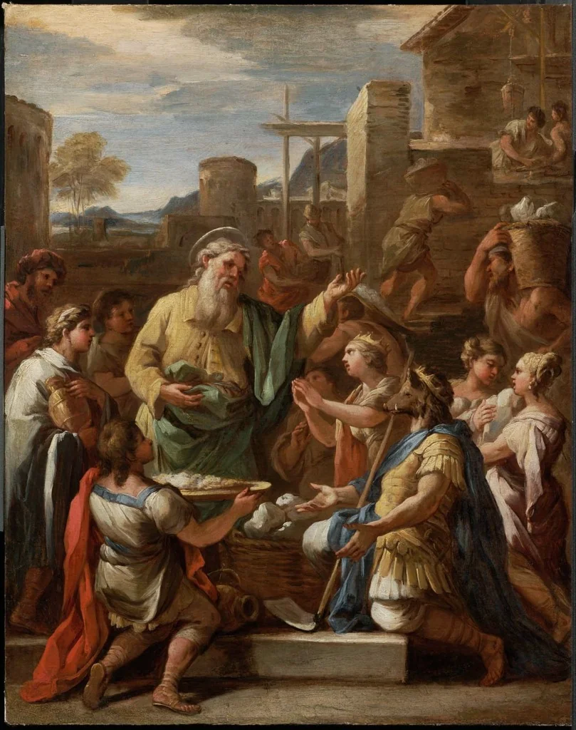 King Tiridates before Saint Gregory the Armenian, detail