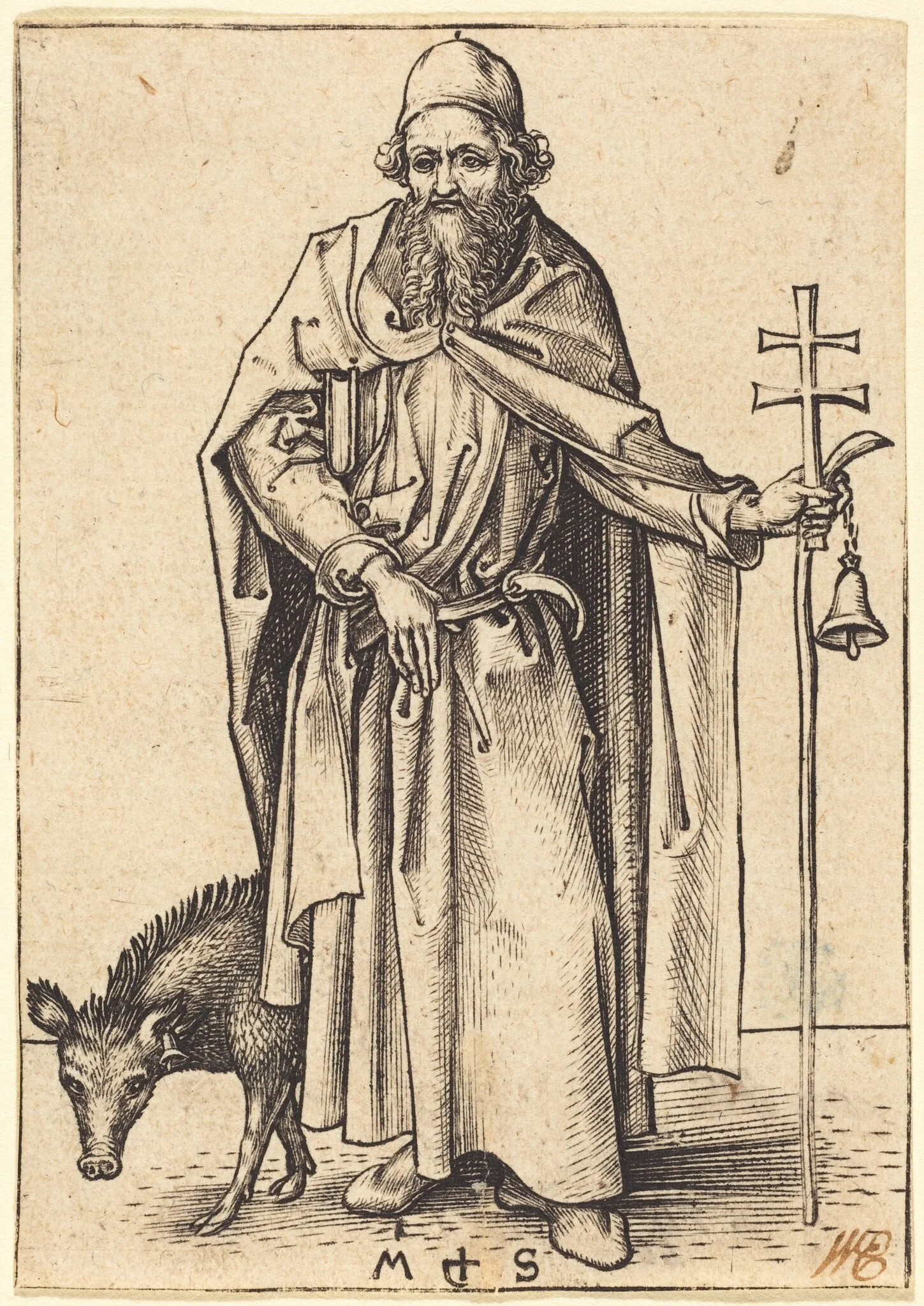 Saint Anthony, detail