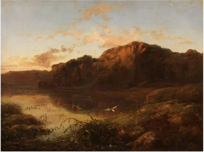 The Last Gleam of Sunset, detail