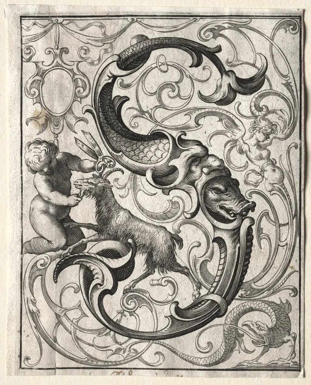 New ABC Booklet:  S, by Lucas Kilian, 1627
