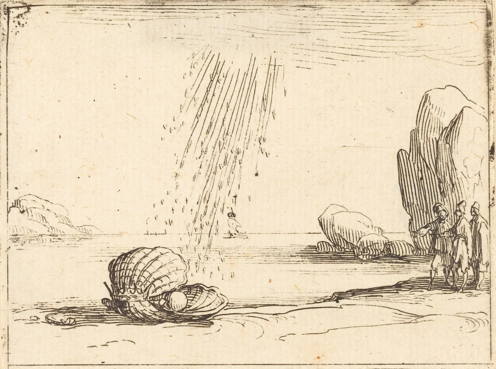 Oyster with Pearl, detail