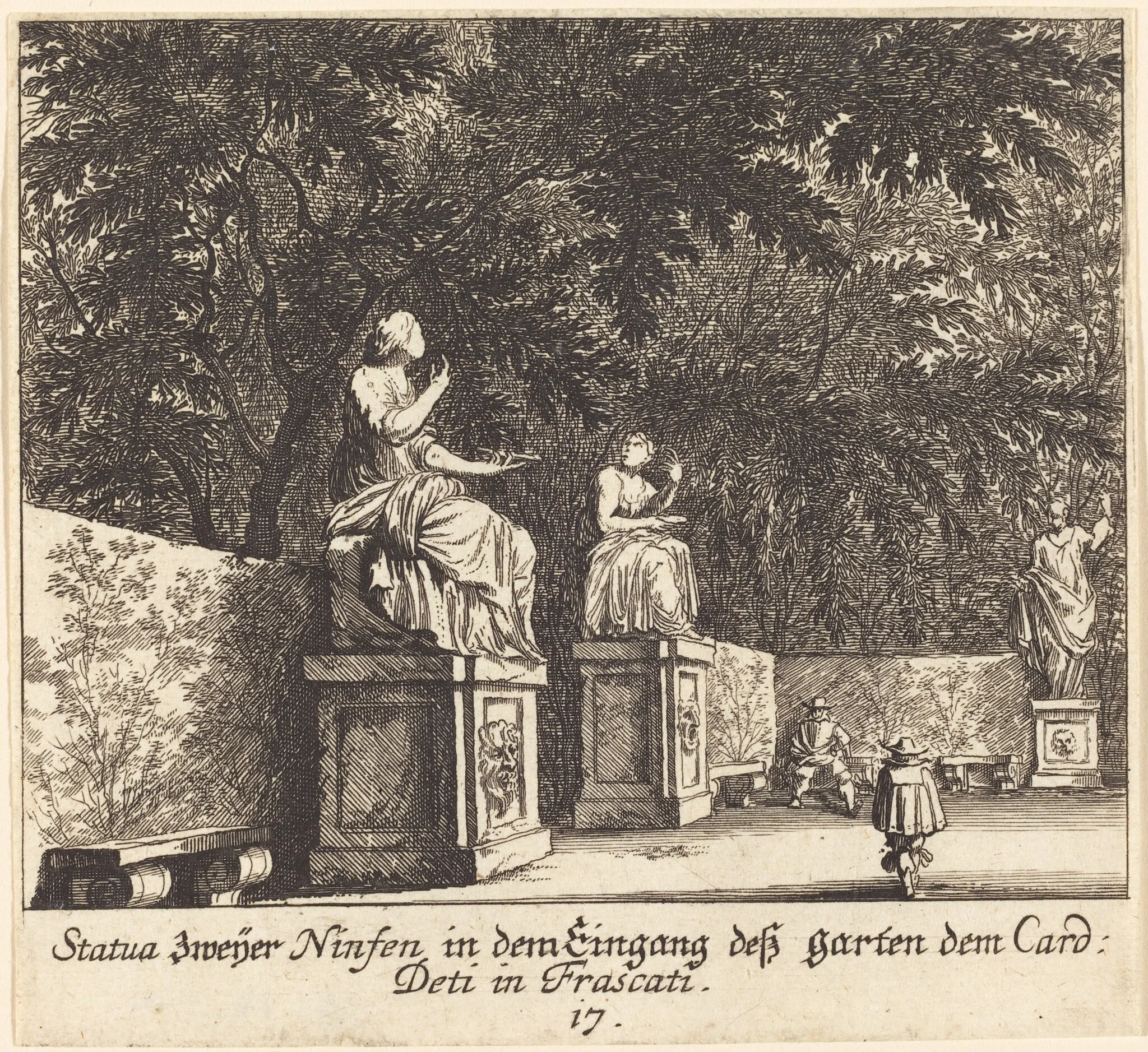 Gardens, Cardinal Deti, Frascati, detail