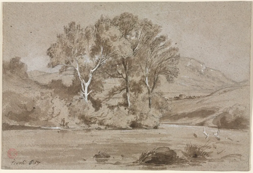 View Near Tivoli (Vue prise à Tivoli), by Jean-Achille Benouville, 1857