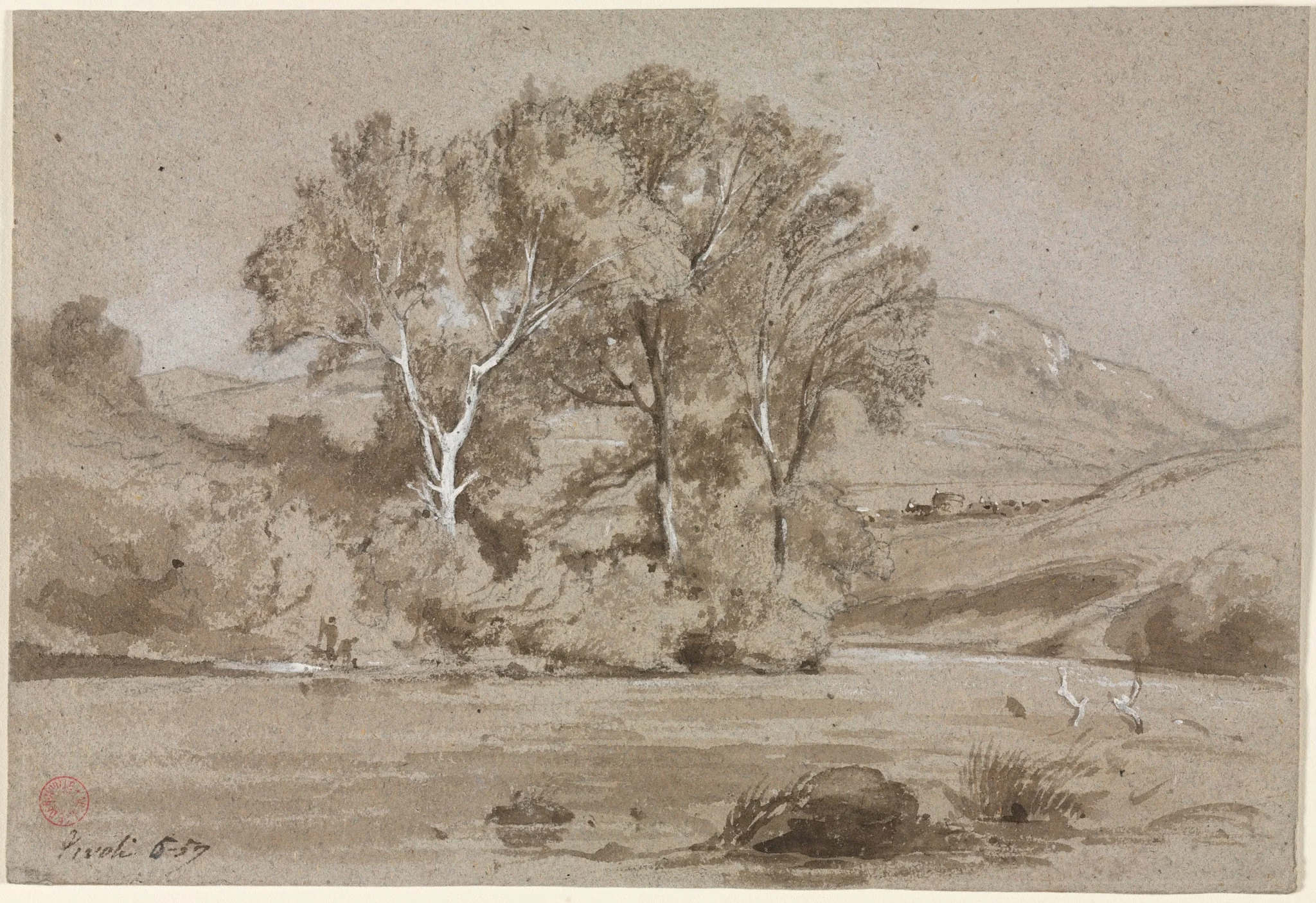 View Near Tivoli (Vue prise à Tivoli), detail