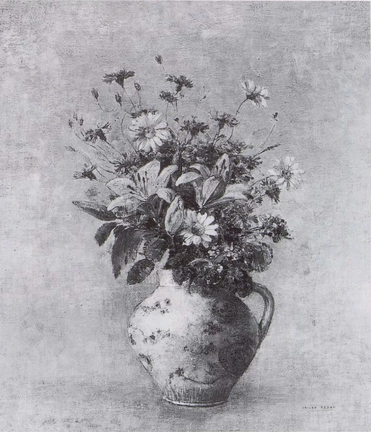 Vase de fleurs, detail