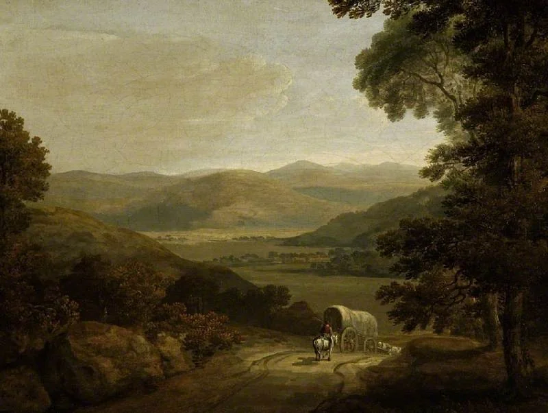 Hilly landscape, detail
