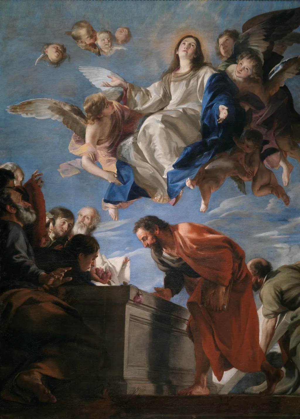 The Assumption of the Virgin, by Juan Martín Cabezalero, oil, 1660