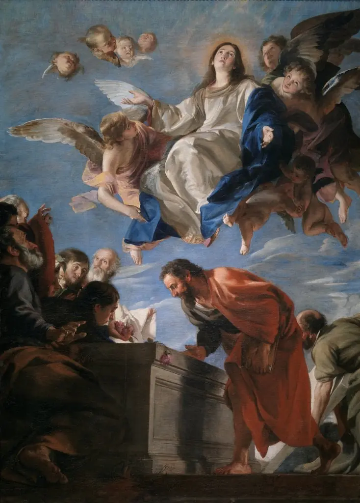 The Assumption of the Virgin, by Juan Martín Cabezalero, oil, 1660