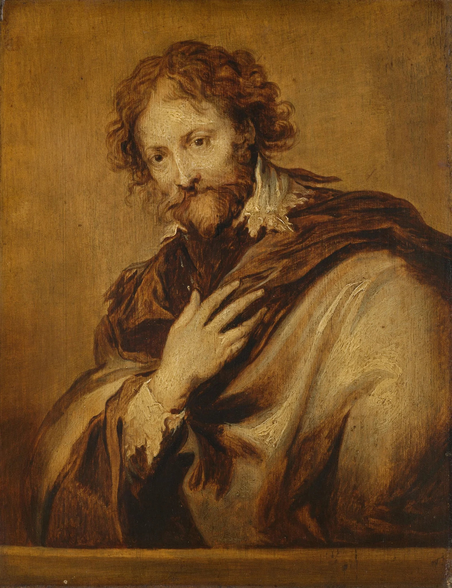 Portrait of Peter Paul Rubens (1577-1640), detail