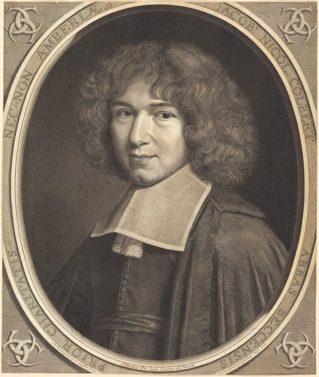 Jean-Baptiste Colbert, by Robert Nanteuil, ink, 1670