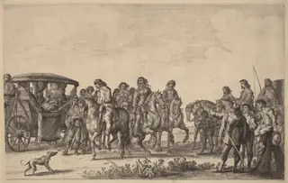 Entry of Marie de Medici into Amsterdam [plate 6 of 6], by Pieter Nolpe, ink, 1638
