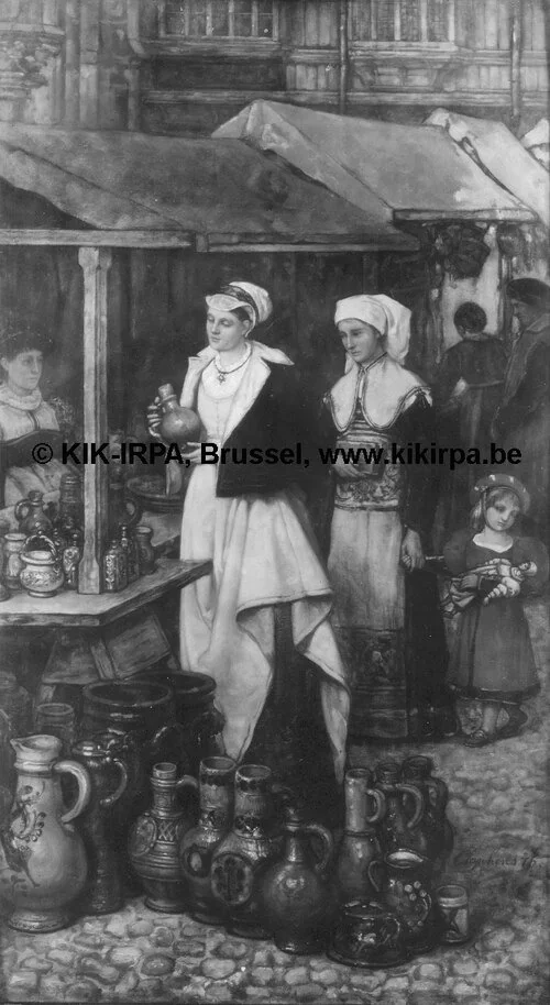 Market Scene, detail