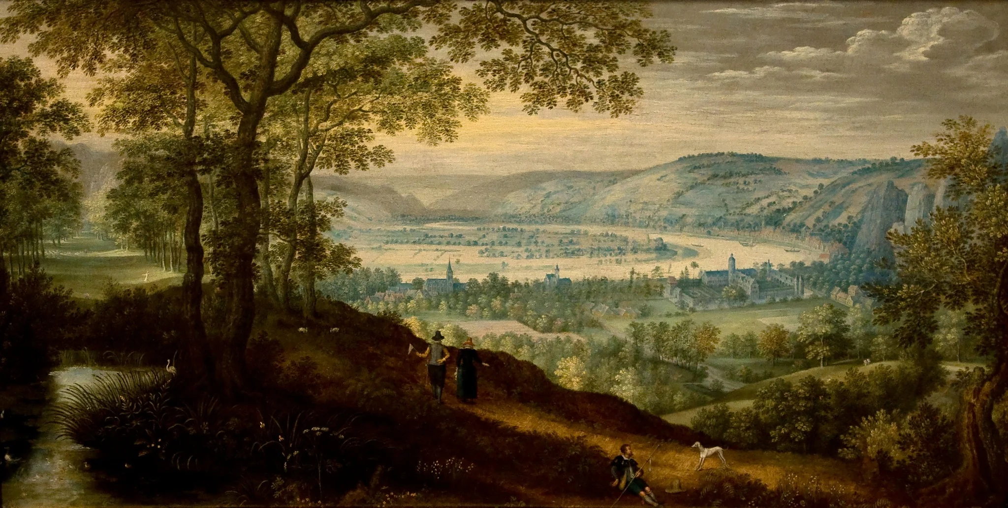 Landscape near Dinant, detail