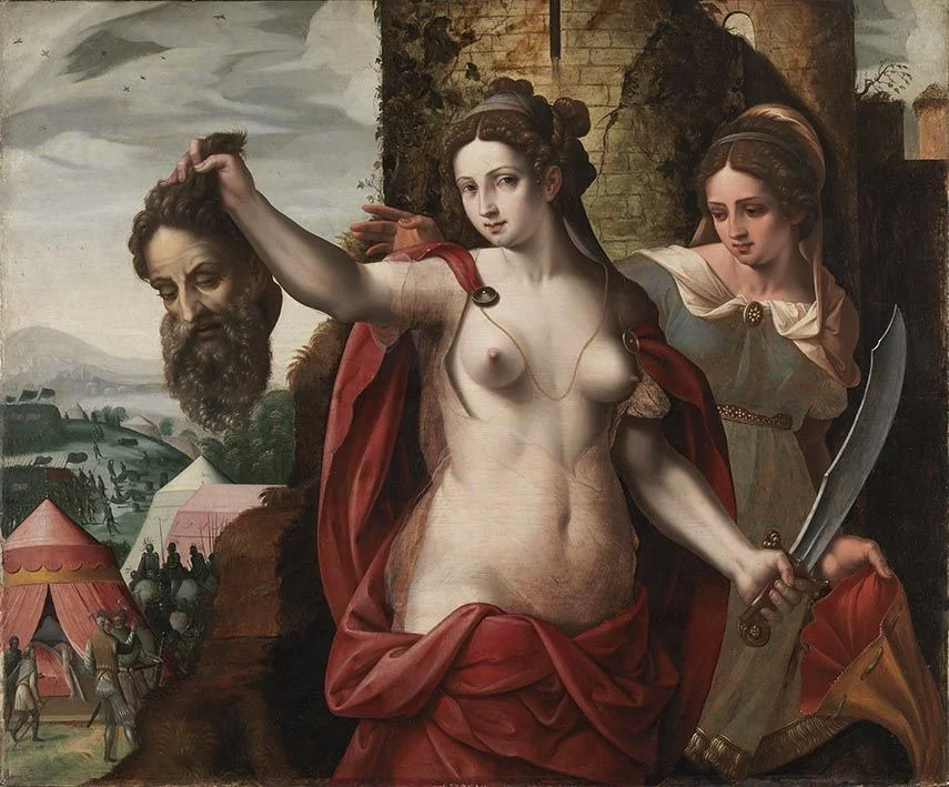 Judith with the Head of Holofernes, detail
