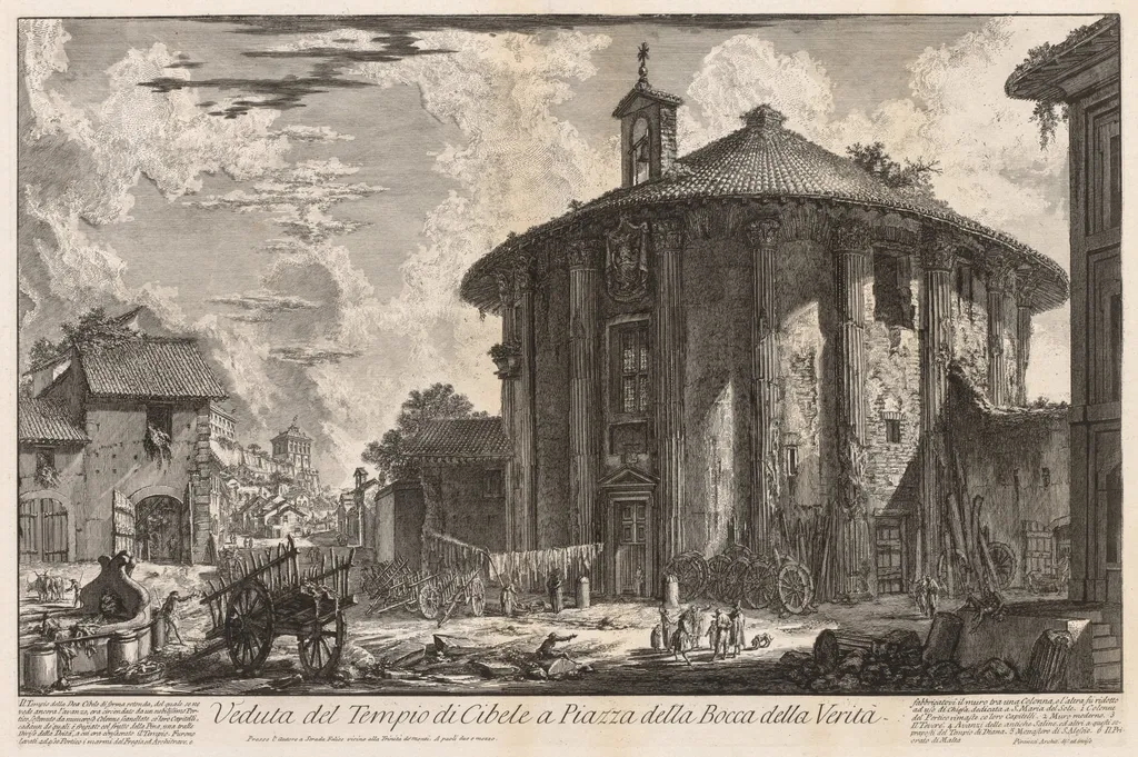 Views of Rome:  Temple of Cybele, by Giovanni Battista Piranesi, 1758