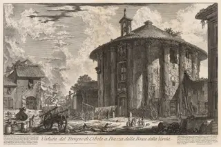 Views of Rome:  Temple of Cybele, by Giovanni Battista Piranesi, 1758