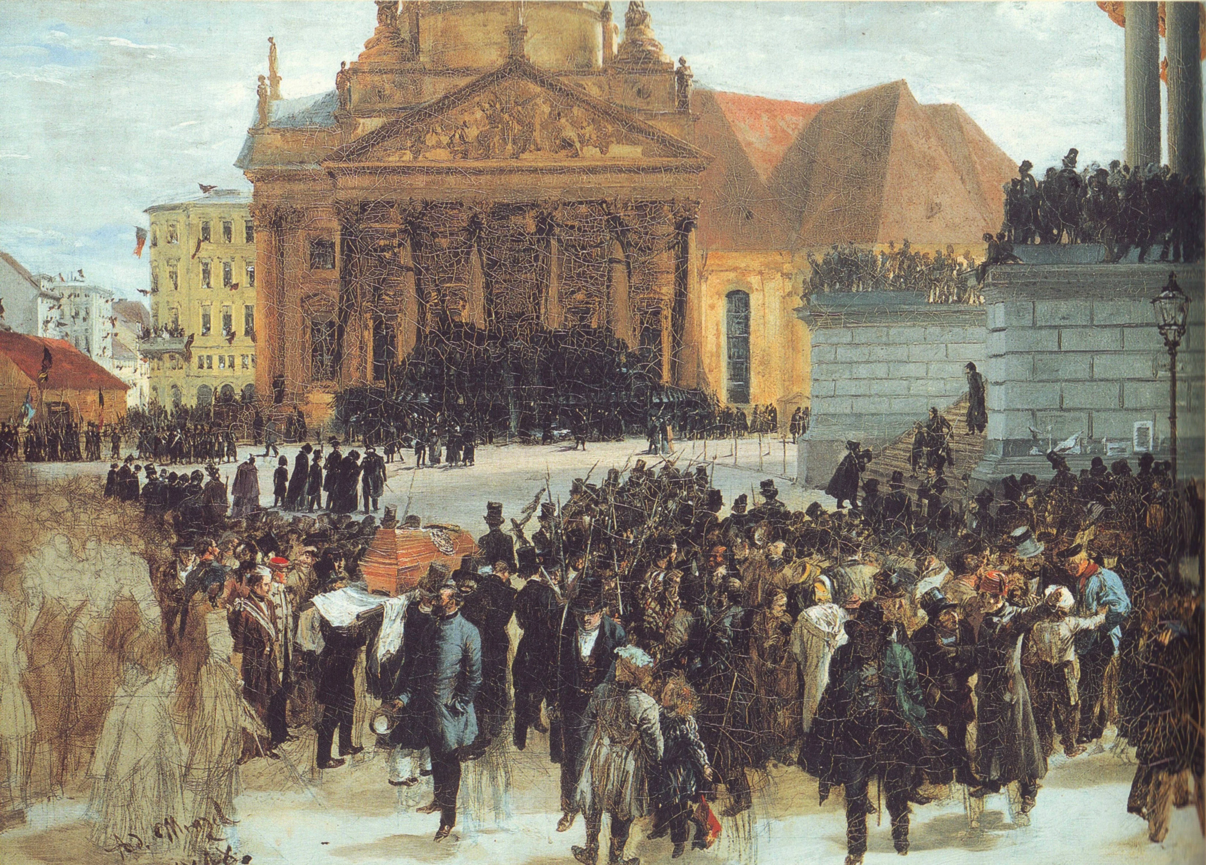 Laying out the March Dead, detail