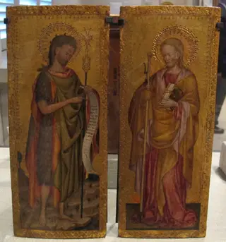 santi giovanni battista e giacomo maggiore, by Antonio Orsini, unspecified, 1425