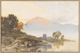 Mountain: Sunrise, by henry riviere, watercolor, 1811