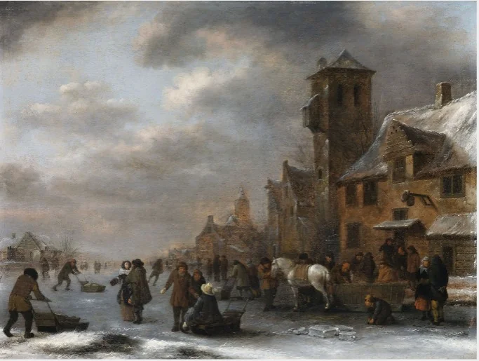 A Winter Scene, detail
