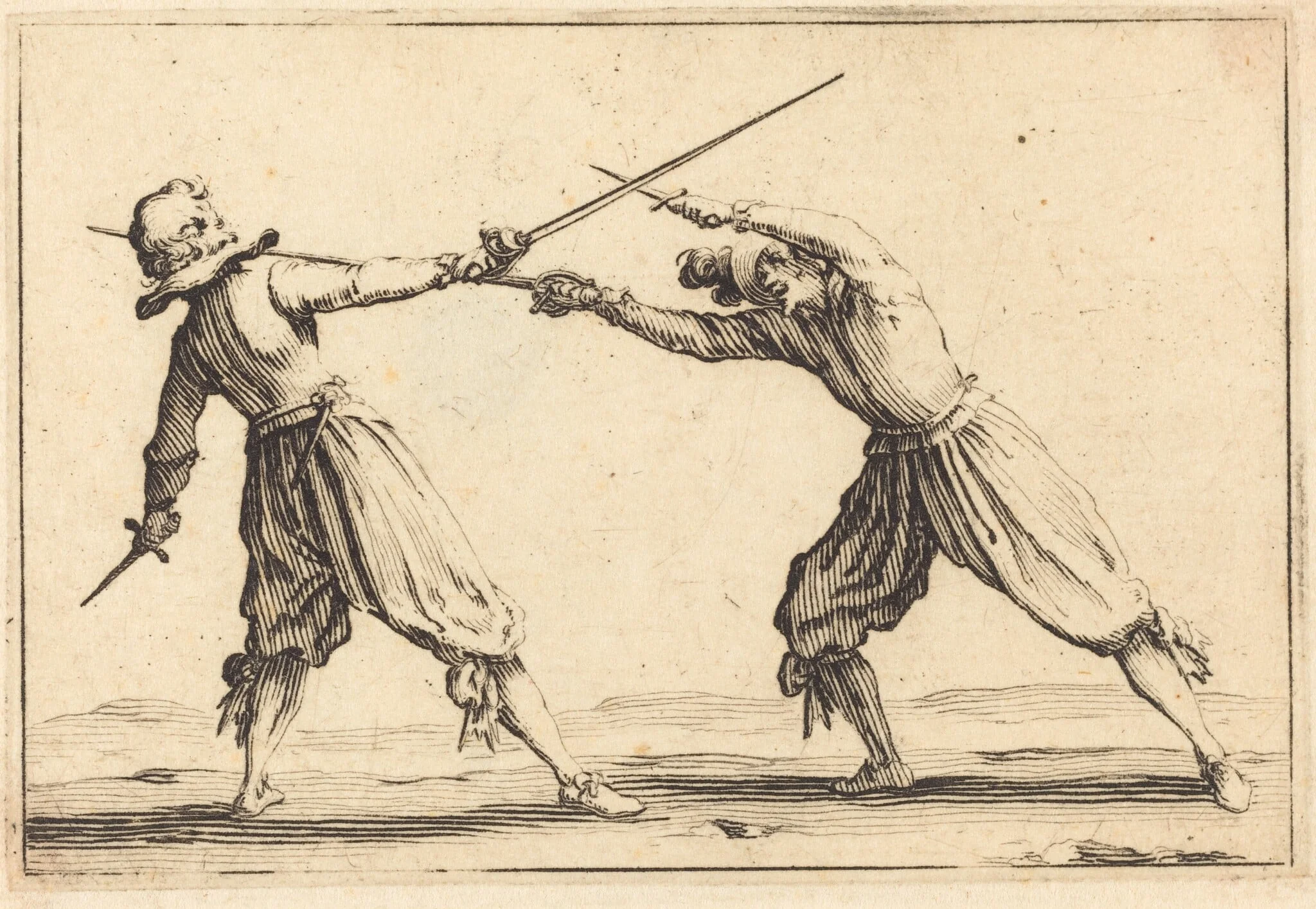 Duel with Swords and Daggers, detail