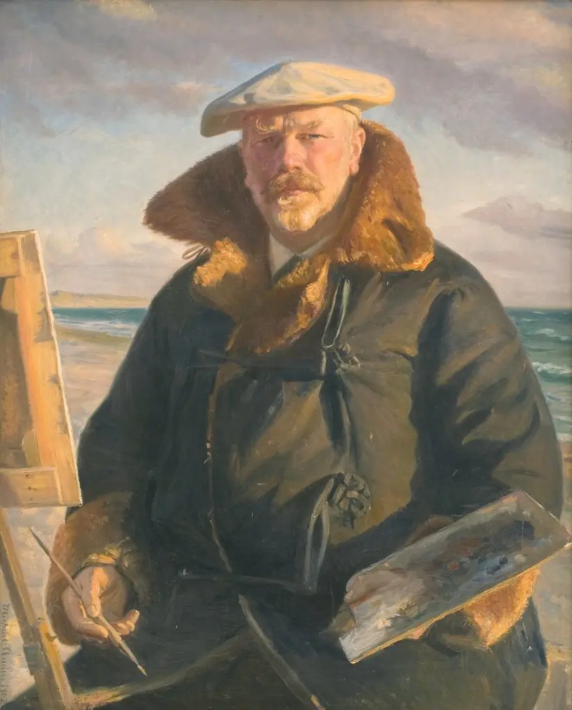 Self-Portrait, by Michael Ancher, oil, 1902