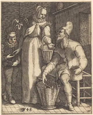 Exempel und Lehr Jetziger Welt Lauf, by Andreas Bretschneider III, ink, 1622