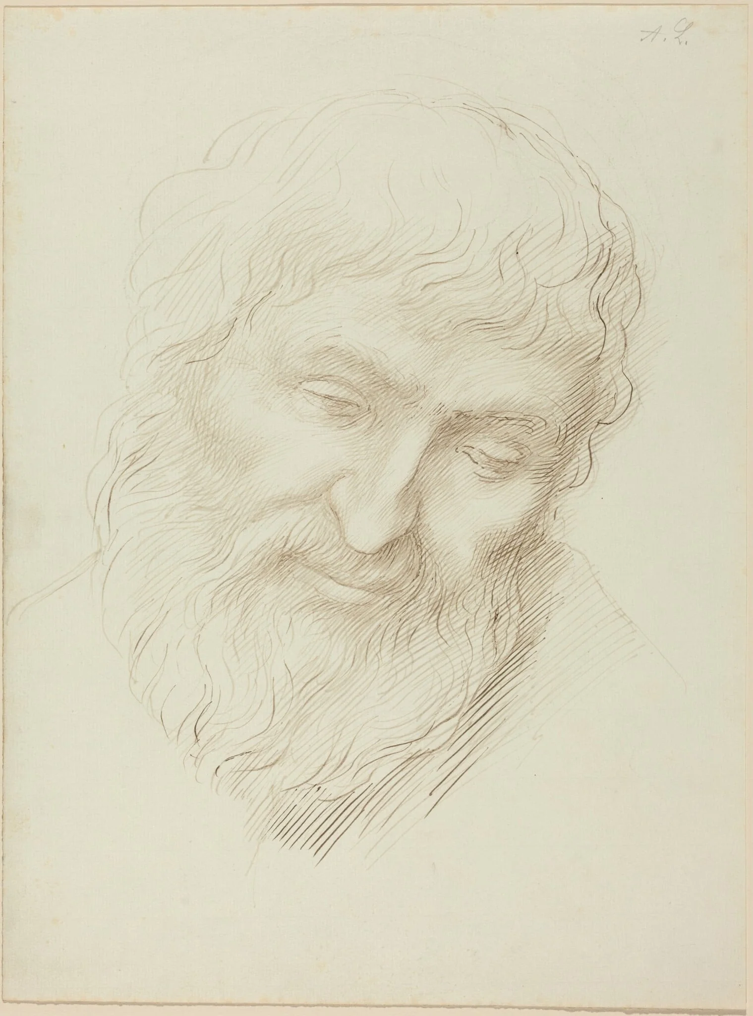 Head of a Man, detail