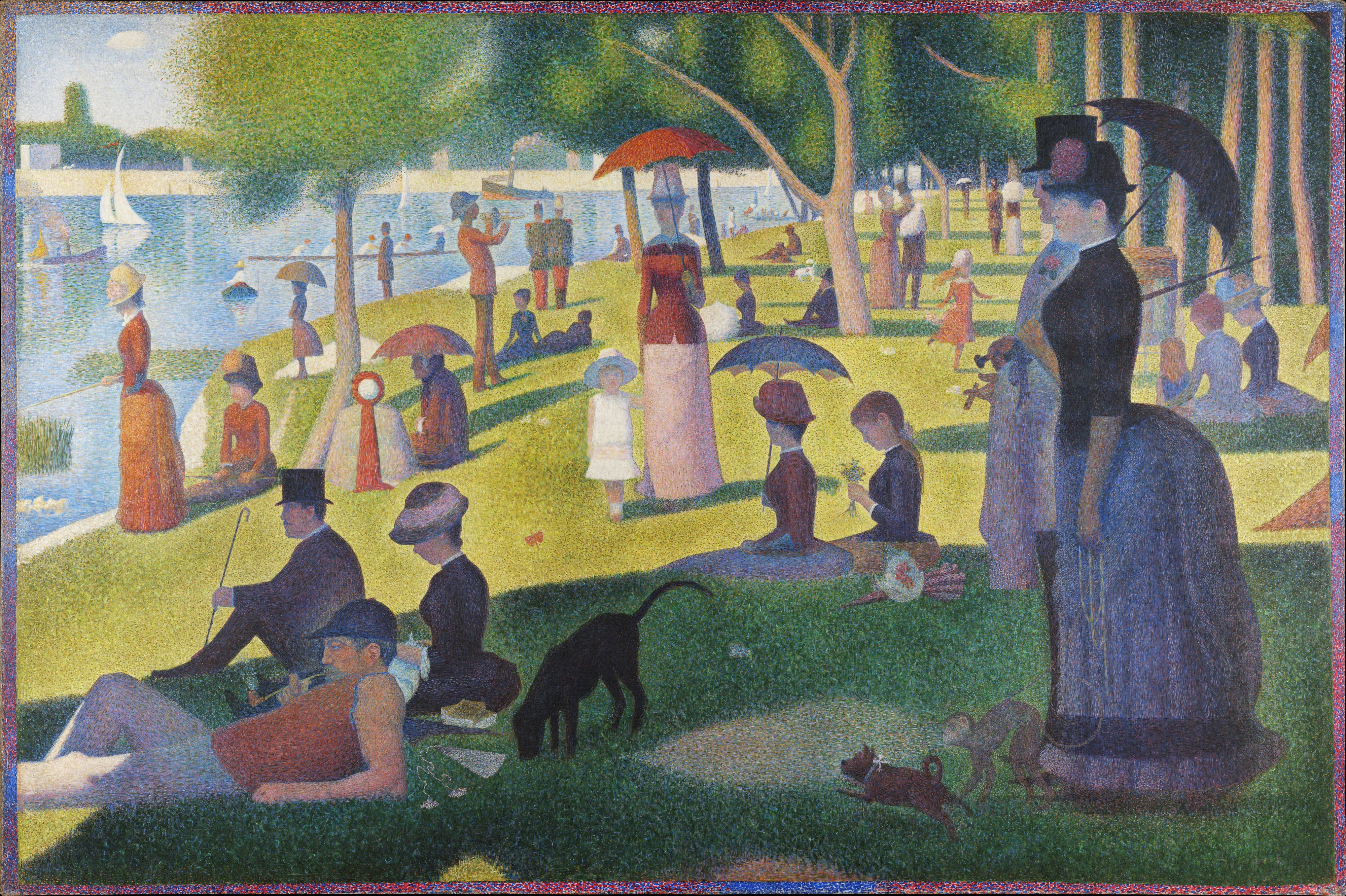 A Sunday Afternoon on the Island of La Grande Jatte, detail