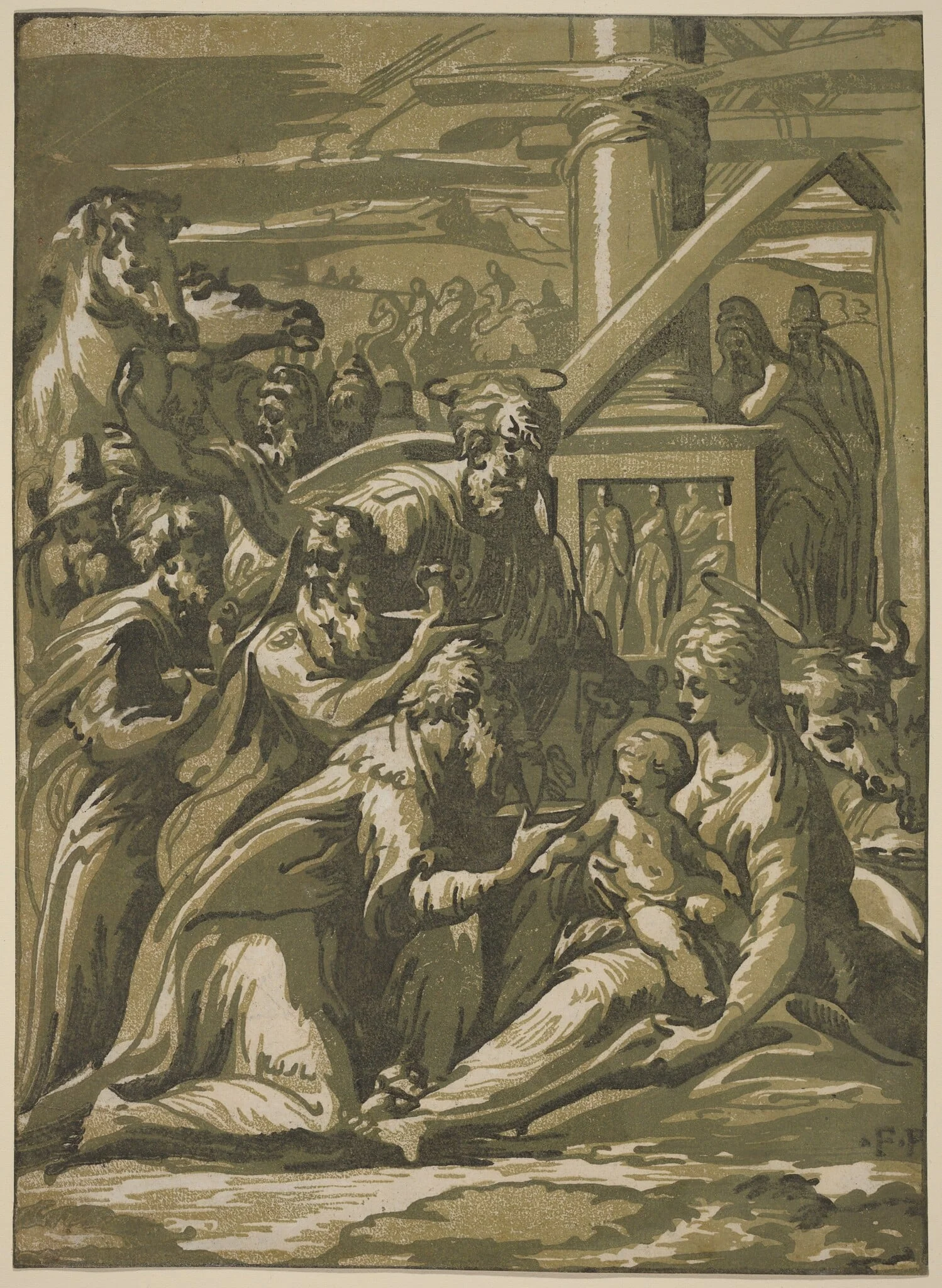 The Adoration of the Magi, detail